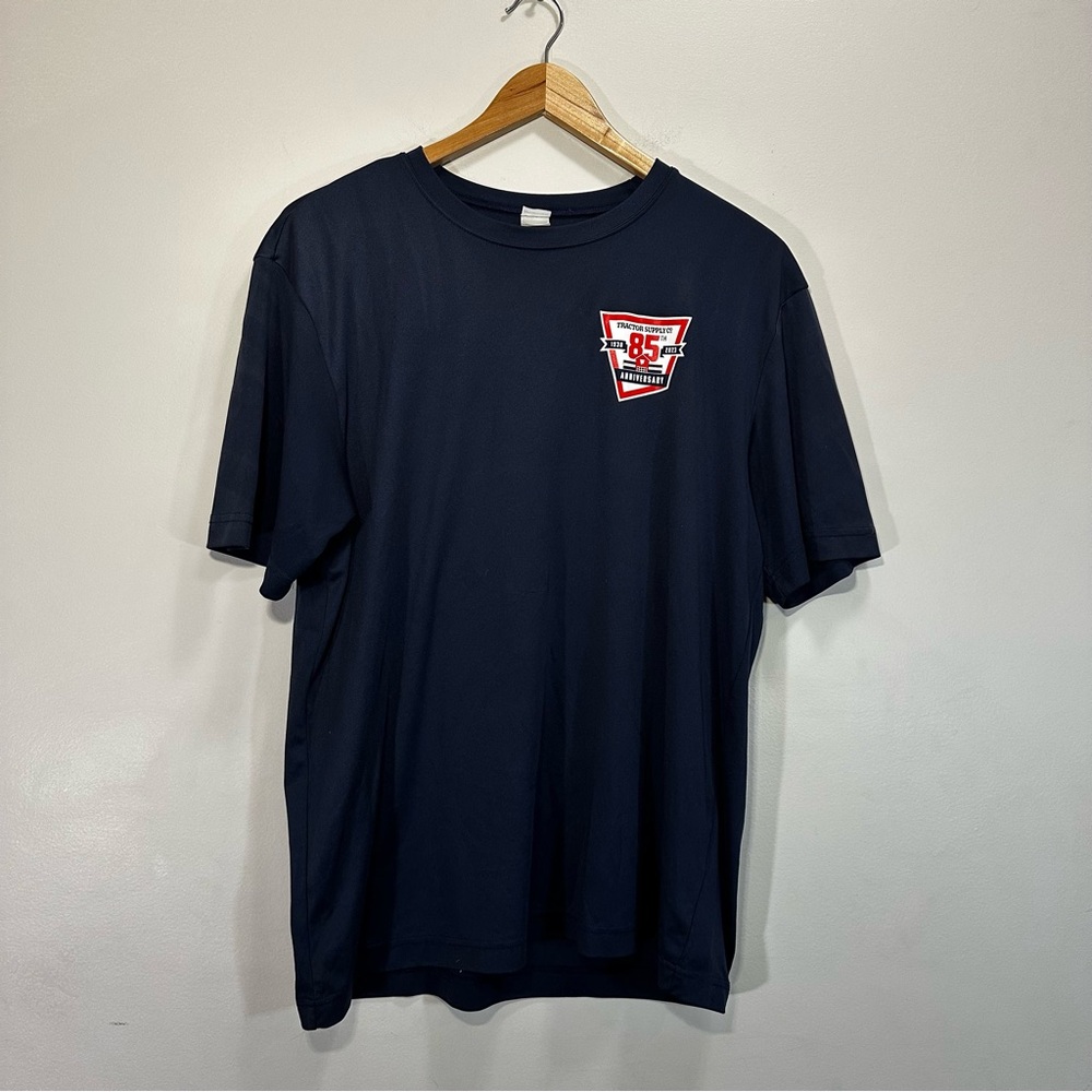 85th Anniversary Tractor Supply Company Large Blue T Shirt Short Sleeve
